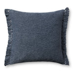 Magnolia Home by Joanna Gaines x Loloi Jett PMH0063 Navy 13'' x 21'' Cover Only White Cliff Studio Throw Pillows