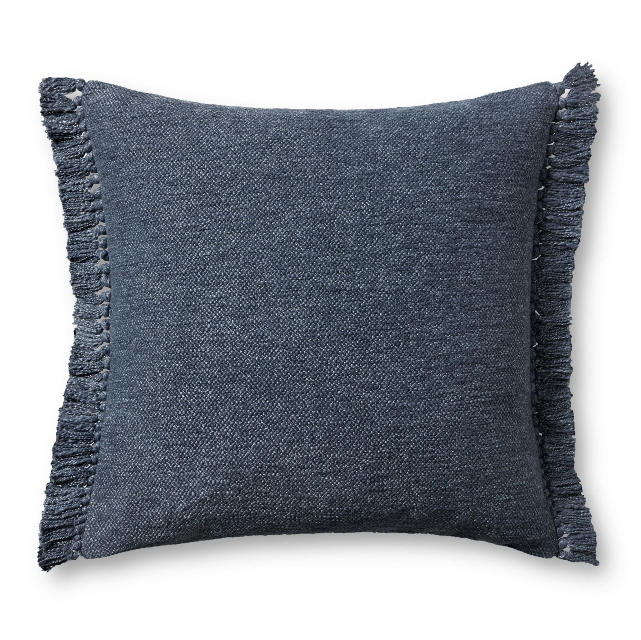 Magnolia Home by Joanna Gaines x Loloi Jett PMH0063 Navy 13'' x 21'' Cover Only White Cliff Studio Throw Pillows