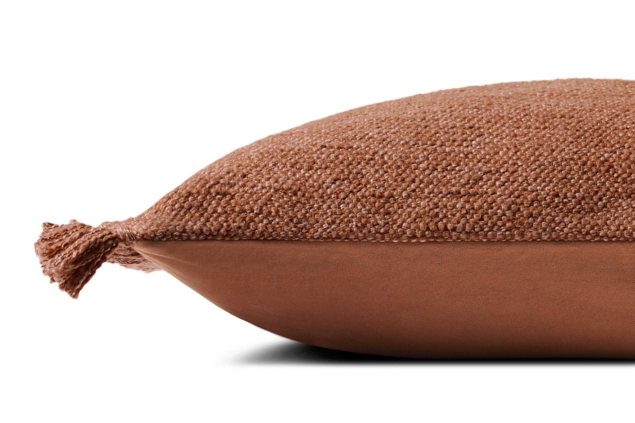 Magnolia Home by Joanna Gaines x Loloi Jett PMH0063 Rust 13'' x 21'' Cover Only Pillow
