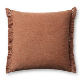 Magnolia Home by Joanna Gaines x Loloi Jett PMH0063 Rust 22'' x 22'' Cover Only Pillow