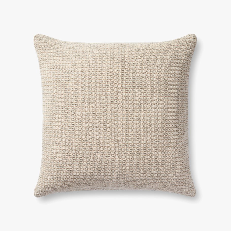 Magnolia Home by Joanna Gaines x Loloi Joy Beige / Ivory Pillow White Cliff Studio Throw Pillows