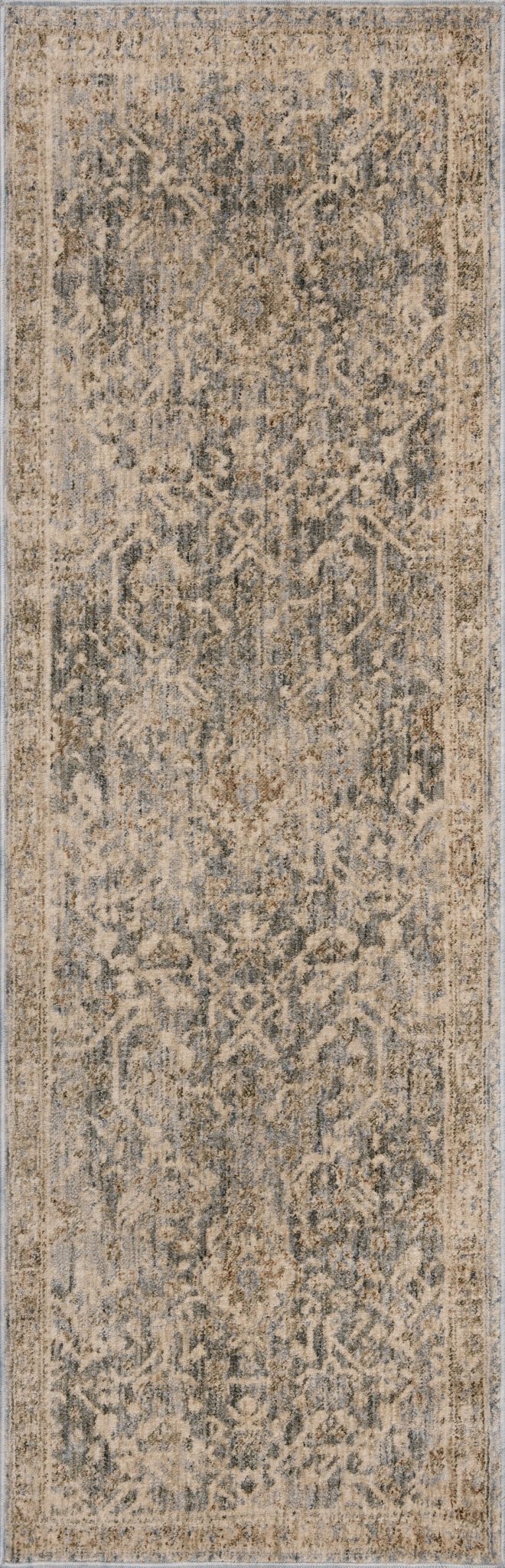 Magnolia Home by Joanna Gaines x Loloi Junie Blue / Natural 11' - 6" x 15' - 7" Area Rug White Cliff Studio Area Rugs