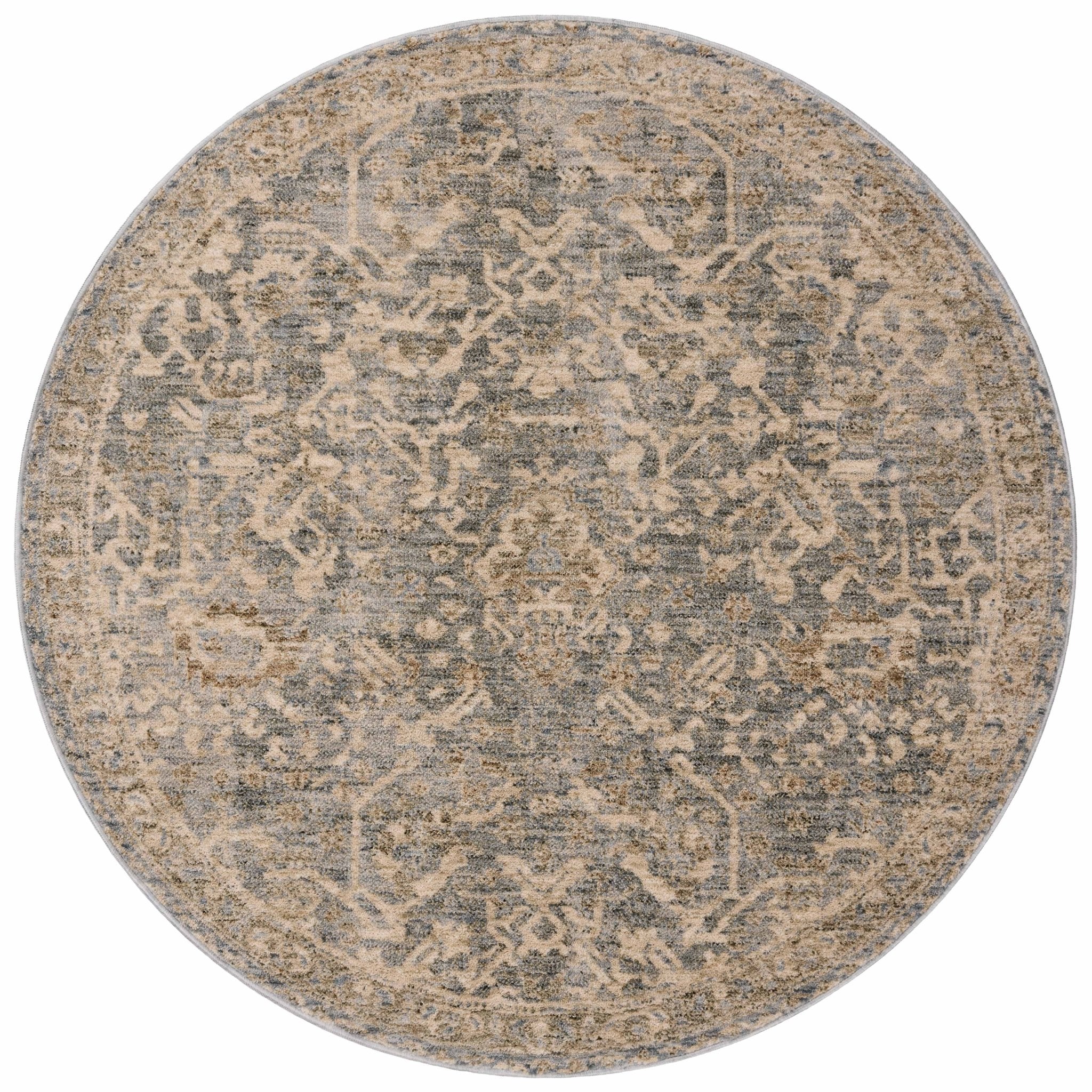 Magnolia Home by Joanna Gaines x Loloi Junie Blue / Natural 11' - 6" x 15' - 7" Area Rug White Cliff Studio Area Rugs