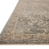 Magnolia Home by Joanna Gaines x Loloi Junie Blue / Natural 11' - 6" x 15' - 7" Area Rug White Cliff Studio Area Rugs