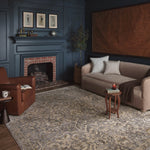 Magnolia Home by Joanna Gaines x Loloi Junie Blue / Natural 11' - 6" x 15' - 7" Area Rug White Cliff Studio Area Rugs