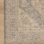 Magnolia Home by Joanna Gaines x Loloi Junie Denim / Natural 11' - 6" x 15' - 7" Area Rug White Cliff Studio Area Rugs