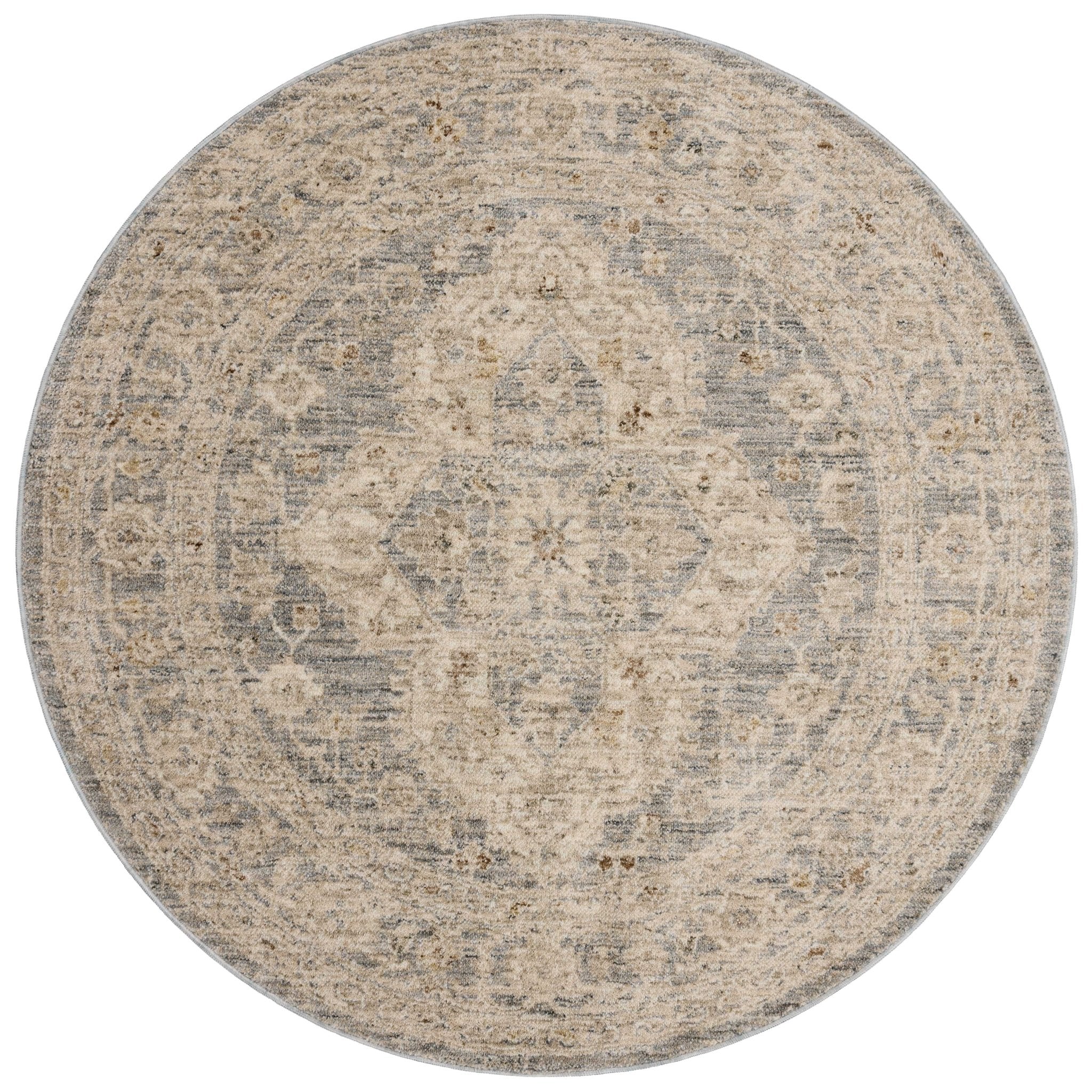 Magnolia Home by Joanna Gaines x Loloi Junie Denim / Natural 11' - 6" x 15' - 7" Area Rug White Cliff Studio Area Rugs