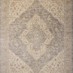 Magnolia Home by Joanna Gaines x Loloi Junie Denim / Natural 11' - 6" x 15' - 7" Area Rug White Cliff Studio Area Rugs