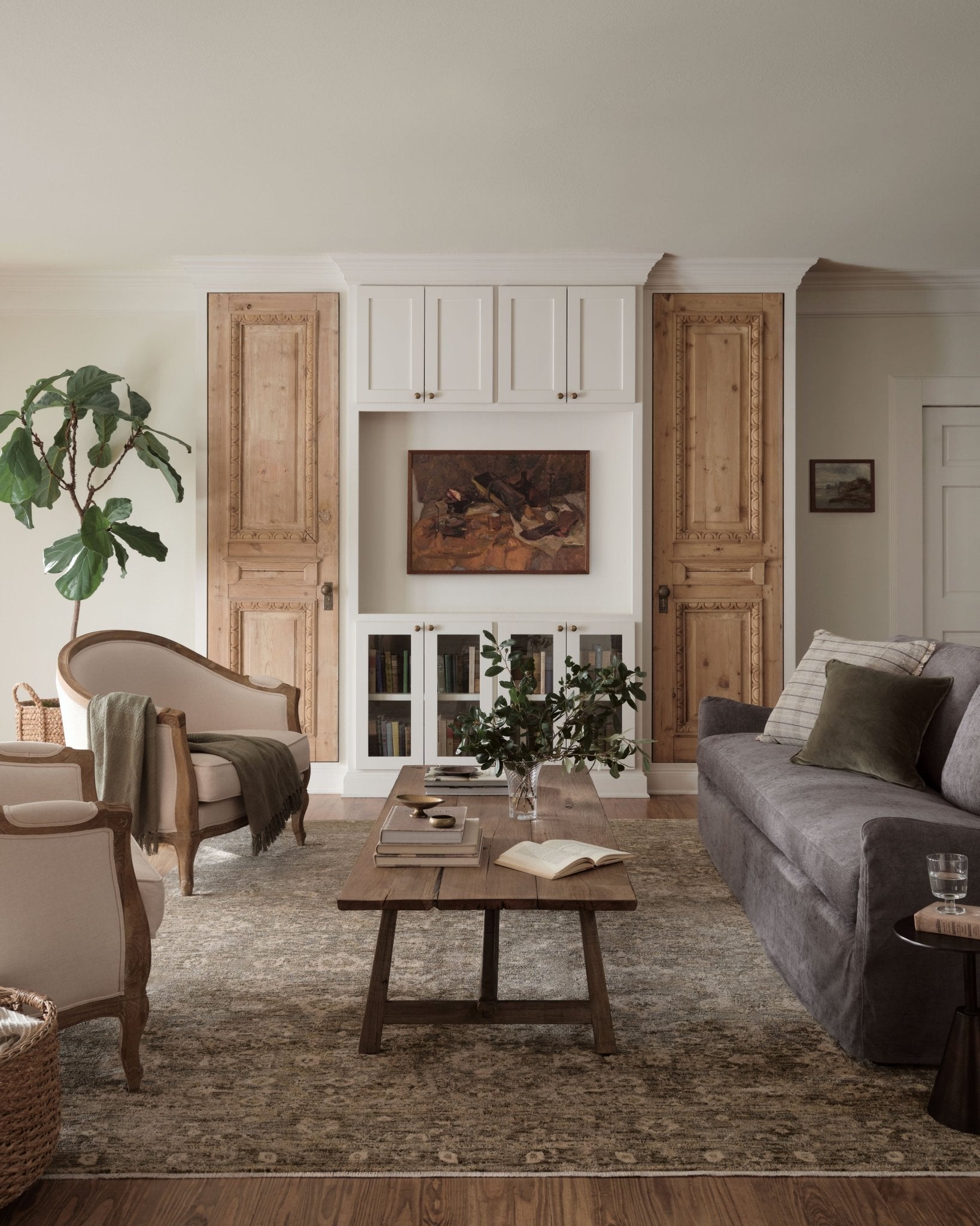 Magnolia Home by Joanna Gaines x Loloi Junie Lagoon / Natural 11' - 6" x 15' - 7" Area Rug White Cliff Studio Area Rugs