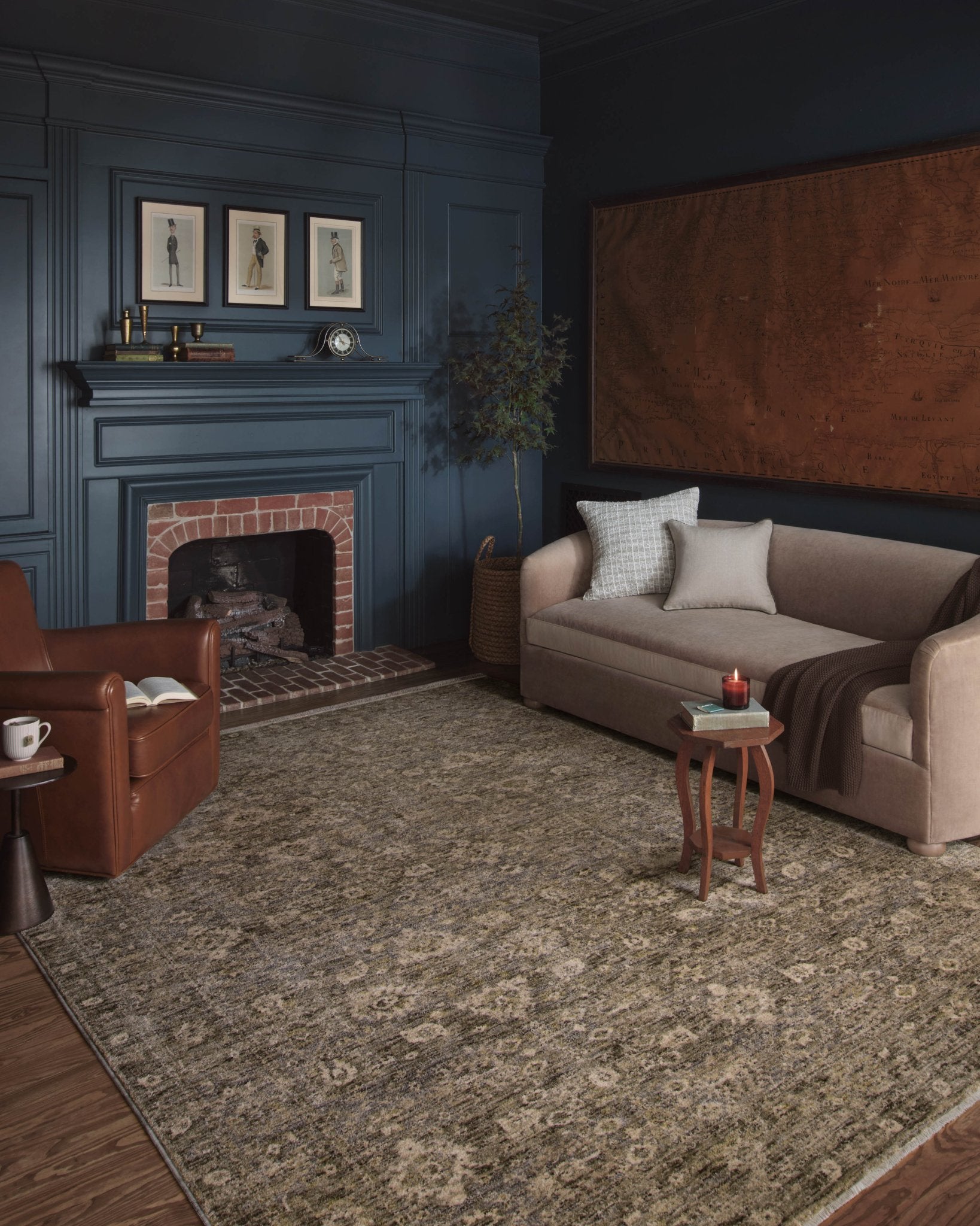 Magnolia Home by Joanna Gaines x Loloi Junie Lagoon / Natural 11' - 6" x 15' - 7" Area Rug White Cliff Studio Area Rugs