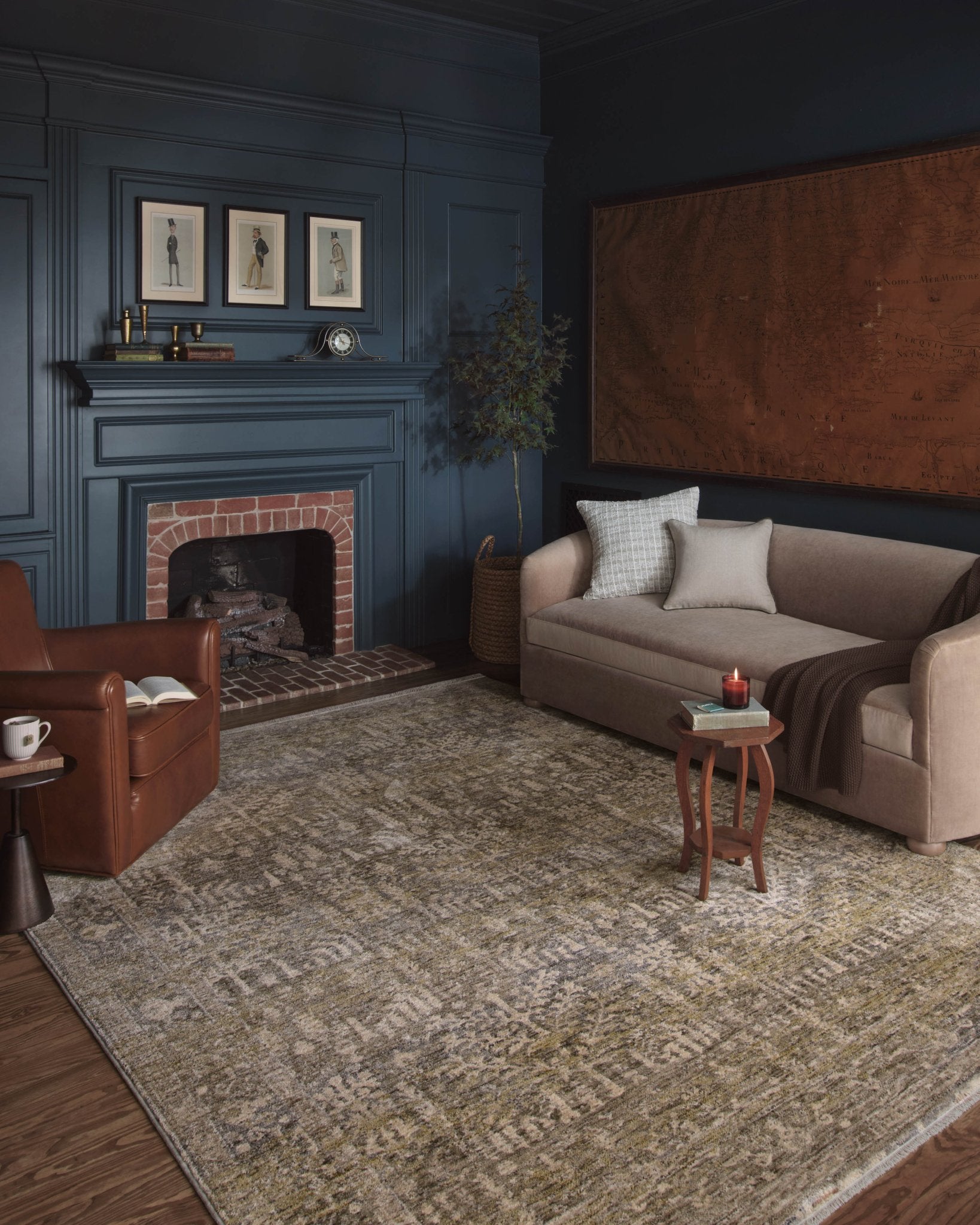 Magnolia Home by Joanna Gaines x Loloi Junie Moss / Natural 11' - 6" x 15' - 7" Area Rug White Cliff Studio Area Rugs