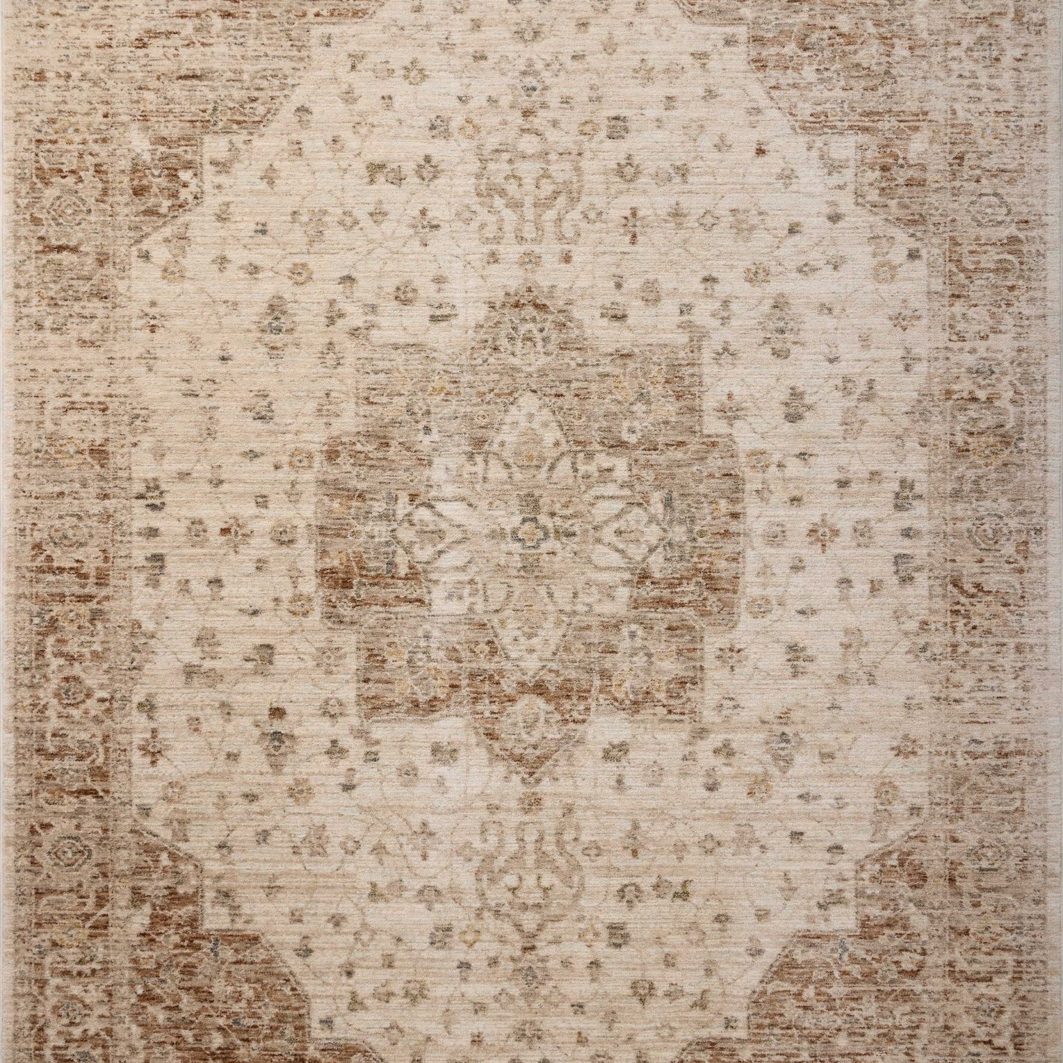 Magnolia Home by Joanna Gaines x Loloi Junie Natural / Clay 11' - 6" x 15' - 7" Area Rug White Cliff Studio Area Rugs