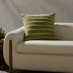 Magnolia Home by Joanna Gaines x Loloi Landry Green / Natural Pillow White Cliff Studio Throw Pillows