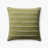 Magnolia Home by Joanna Gaines x Loloi Landry Green / Natural Pillow White Cliff Studio Throw Pillows