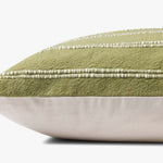 Magnolia Home by Joanna Gaines x Loloi Landry Green / Natural Pillow White Cliff Studio Throw Pillows