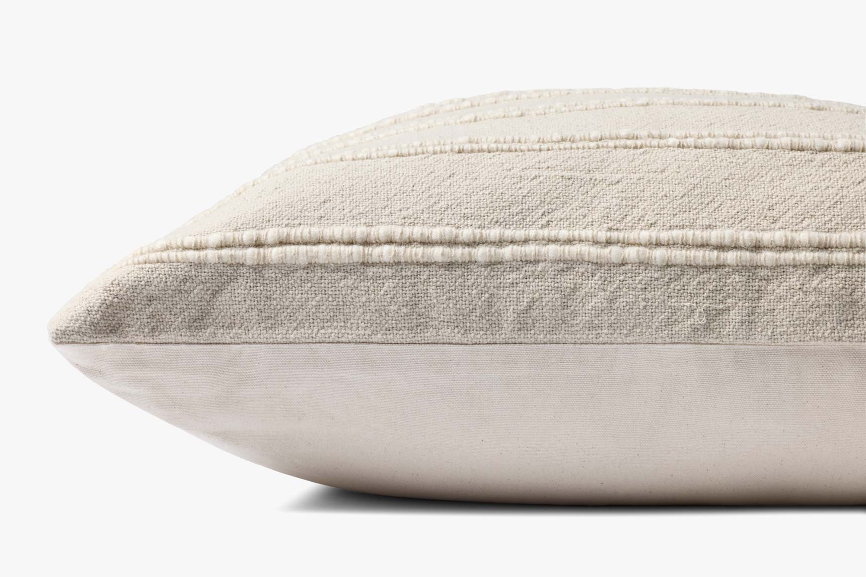 Magnolia Home by Joanna Gaines x Loloi Landry Ivory / Natural Pillow White Cliff Studio Throw Pillows