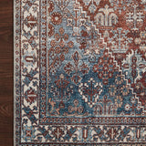 Magnolia Home by Joanna Gaines x Loloi Lenna Brick / Sky Rug White Cliff Studio Area Rugs