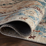 Magnolia Home by Joanna Gaines x Loloi Lenna Denim / Sand Rug White Cliff Studio Area Rugs