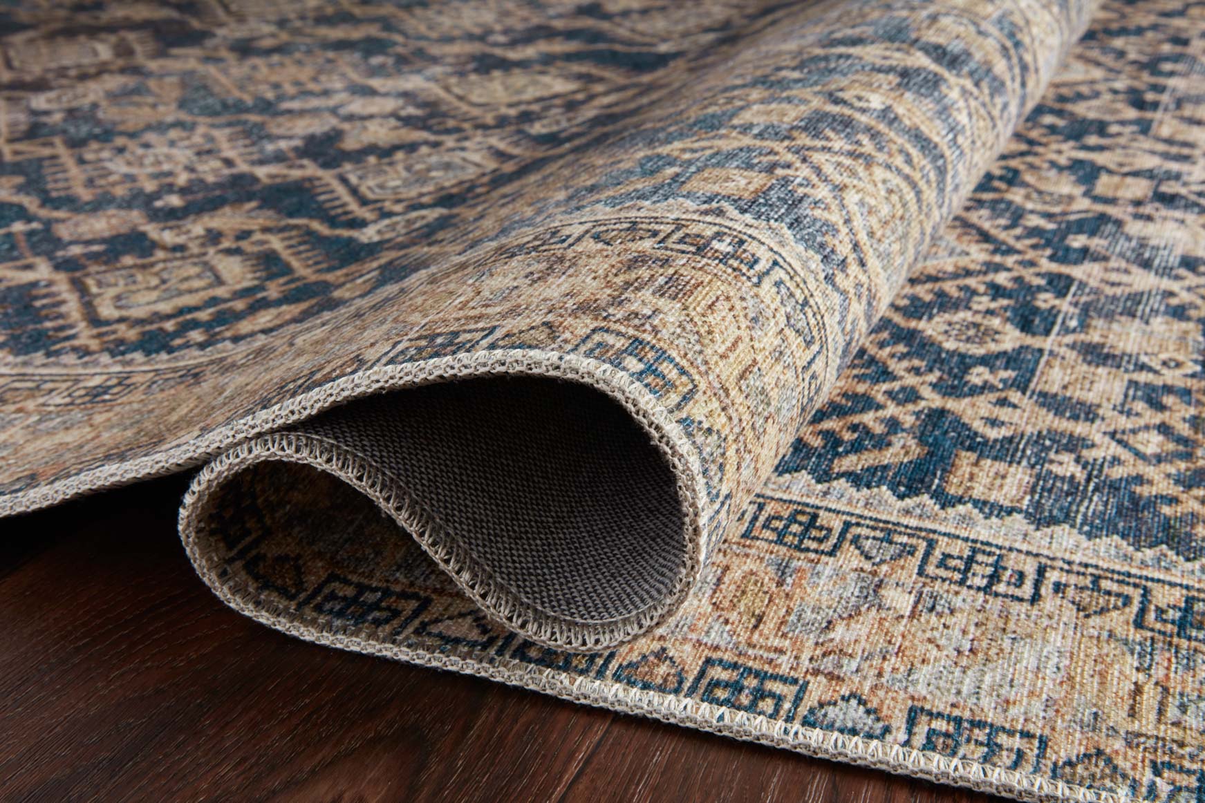 Magnolia Home by Joanna Gaines x Loloi Lenna Indigo / Natural Rug White Cliff Studio Area Rugs