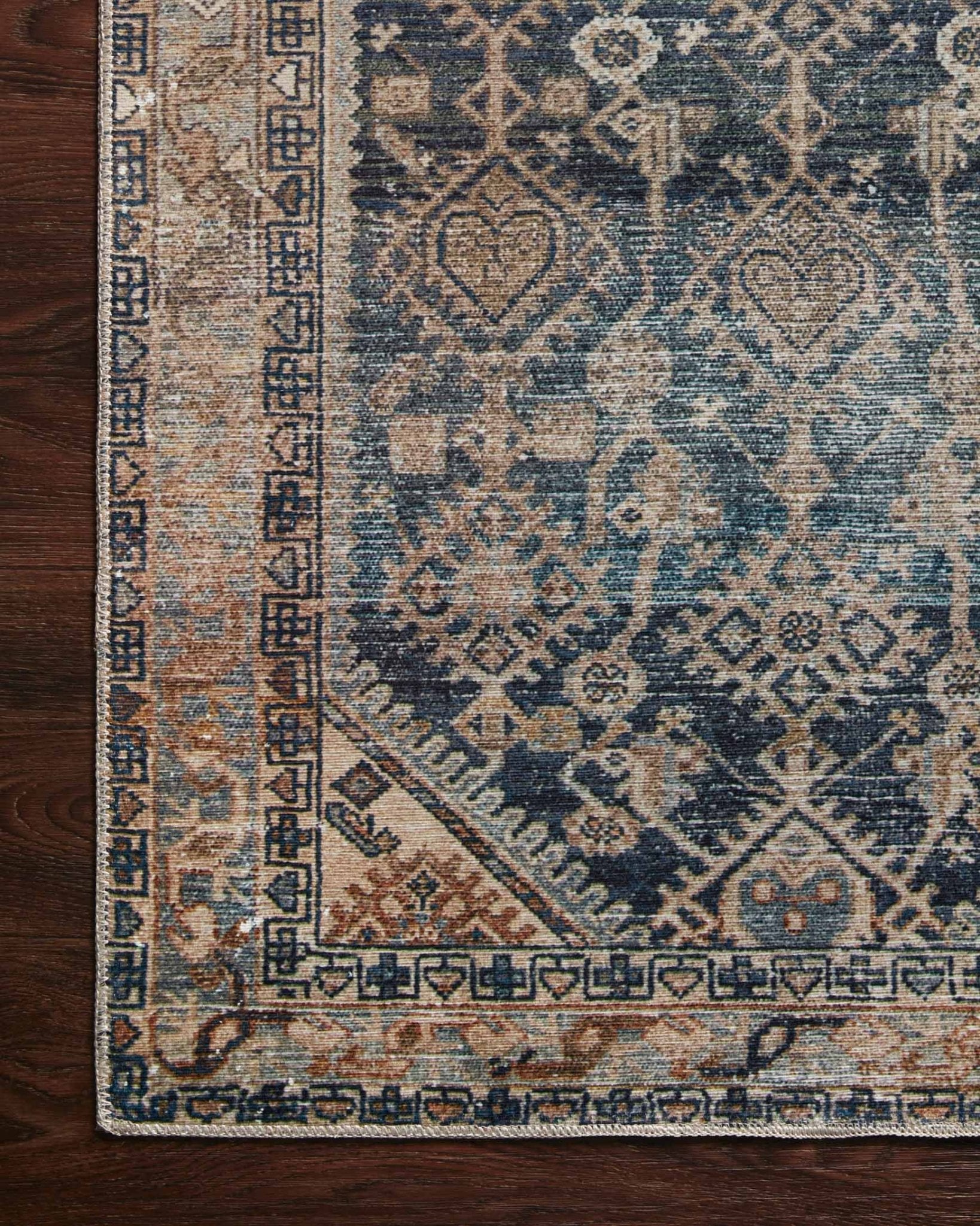 Magnolia Home by Joanna Gaines x Loloi Lenna Indigo / Natural Rug White Cliff Studio Area Rugs