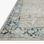 Magnolia Home by Joanna Gaines x Loloi Lenna Natural / Denim Rug White Cliff Studio Area Rugs
