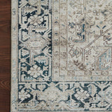 Magnolia Home by Joanna Gaines x Loloi Lenna Natural / Denim Rug White Cliff Studio Area Rugs