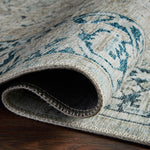 Magnolia Home by Joanna Gaines x Loloi Lenna Natural / Denim Rug White Cliff Studio Area Rugs