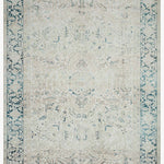 Magnolia Home by Joanna Gaines x Loloi Lenna Natural / Denim Rug White Cliff Studio Area Rugs