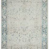 Magnolia Home by Joanna Gaines x Loloi Lenna Natural / Denim Rug White Cliff Studio Area Rugs