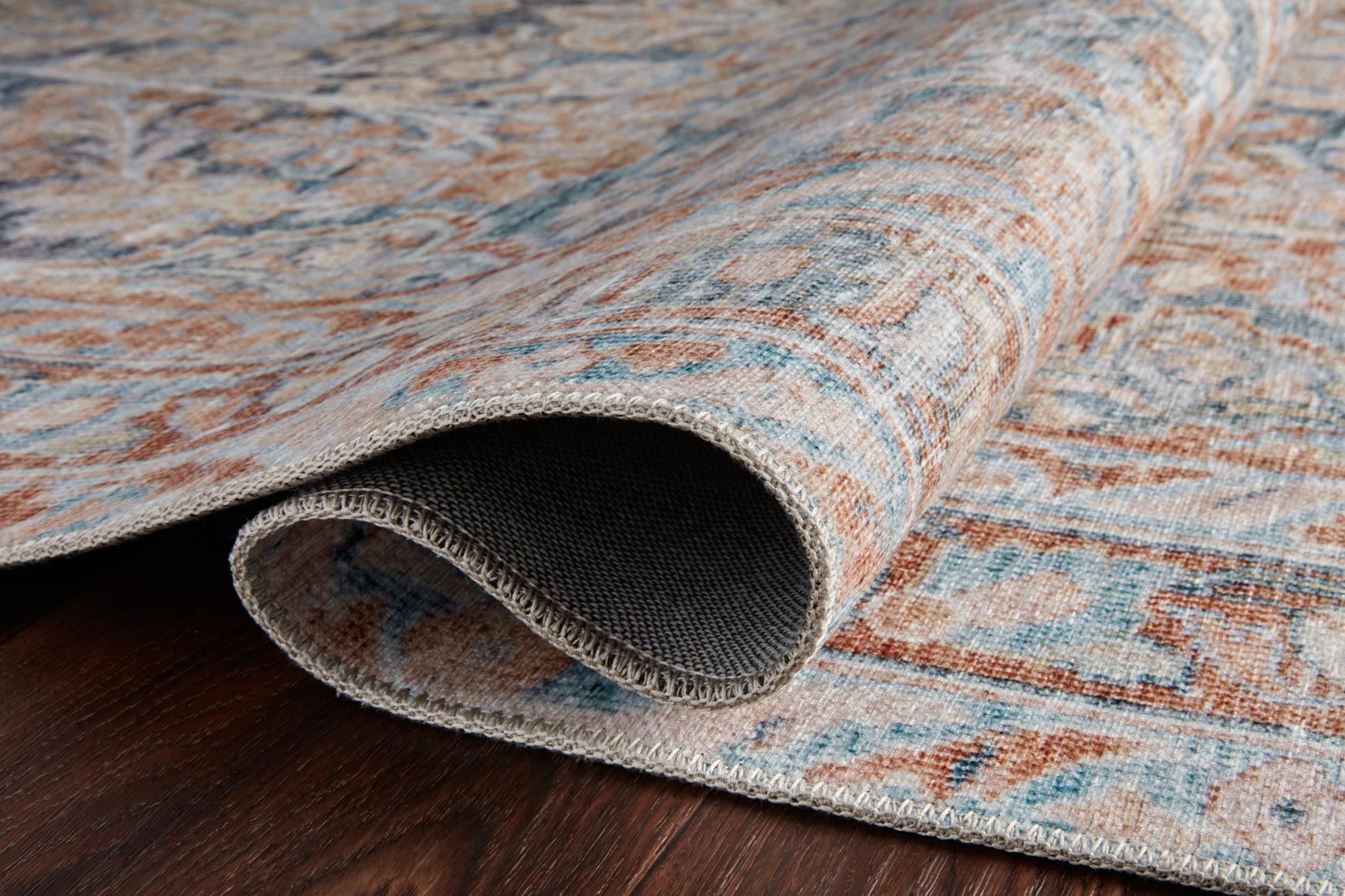 Magnolia Home by Joanna Gaines x Loloi Lenna Ocean / Apricot Rug White Cliff Studio Area Rugs