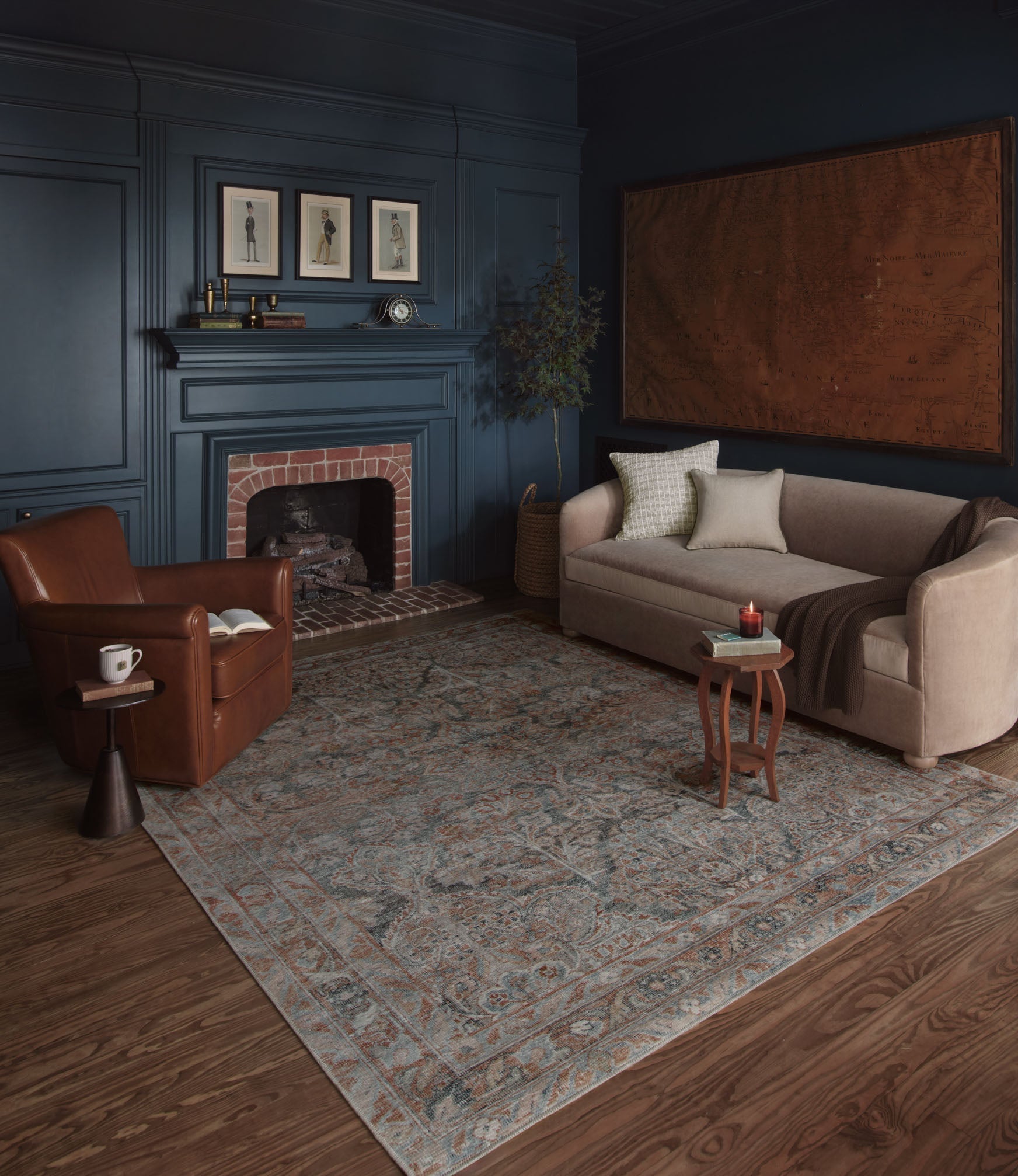 Magnolia Home by Joanna Gaines x Loloi Lenna Ocean / Apricot Rug White Cliff Studio Area Rugs