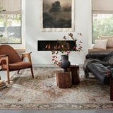 Magnolia Home by Joanna Gaines x Loloi Lenna Rust / Charcoal Rug White Cliff Studio Area Rugs