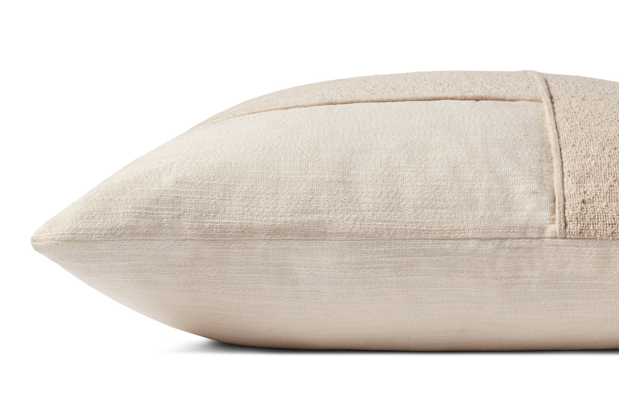 Magnolia Home by Joanna Gaines x Loloi Leslie PMH0060 Ivory 22'' x 22'' Cover Only Pillow