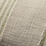 Magnolia Home by Joanna Gaines x Loloi Lincoln Natural / Green Pillow White Cliff Studio Throw Pillows