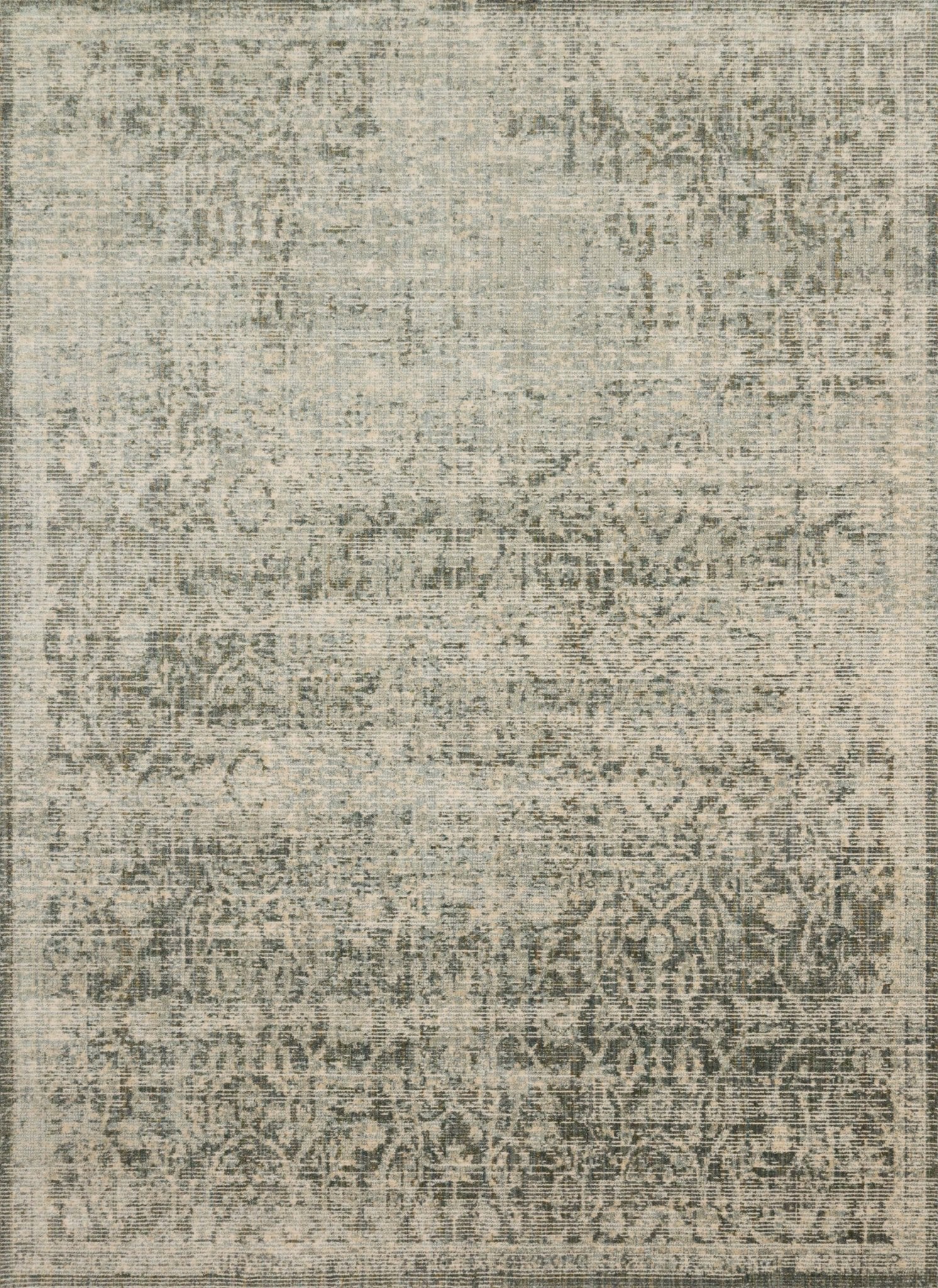 Magnolia Home By Joanna Gaines x Loloi Linnea Moss / Ivory 18" x 18" Sample Rug White Cliff Studio Area Rugs
