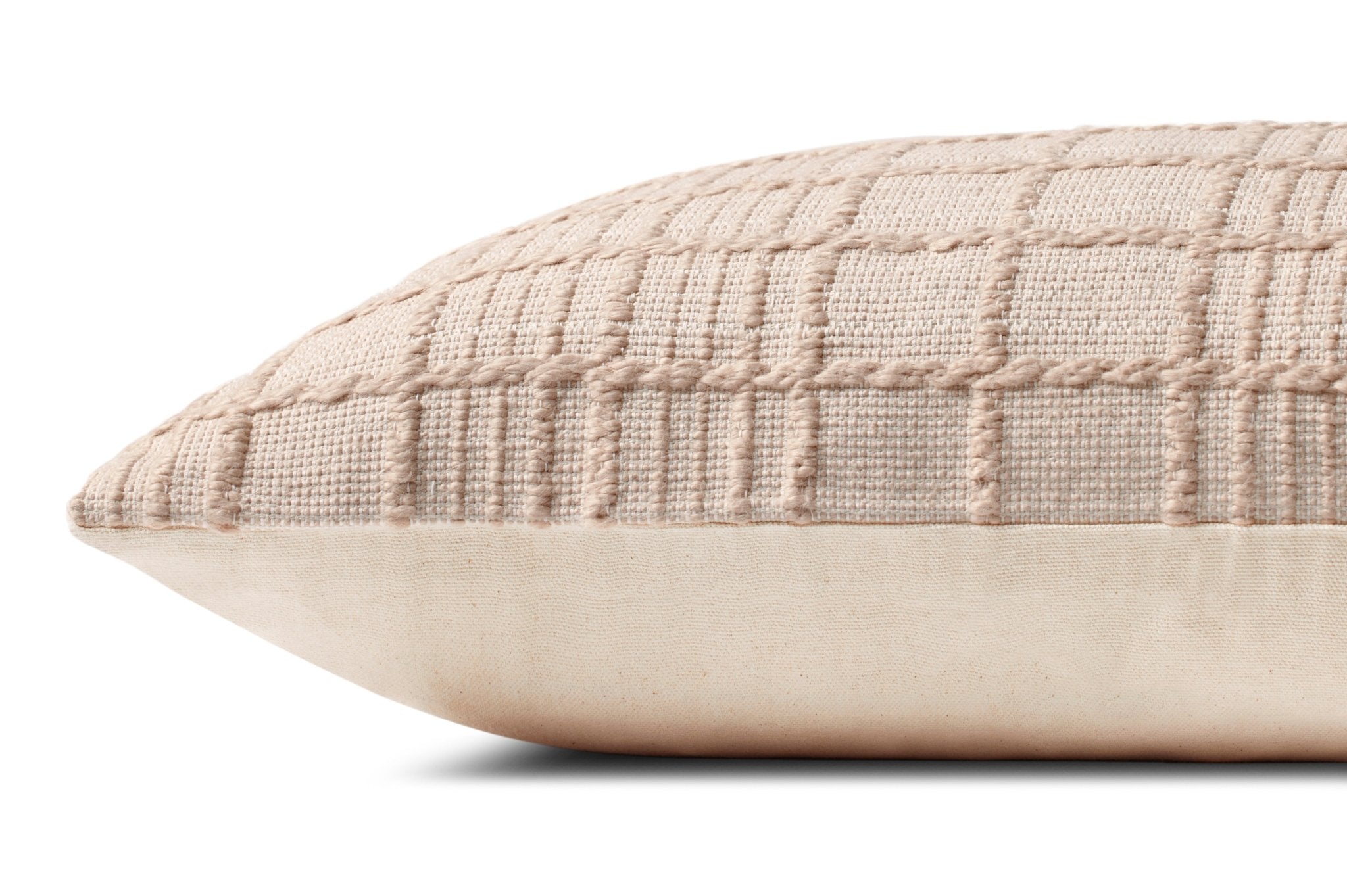 Magnolia Home by Joanna Gaines x Loloi Liv PMH0064 Beige 13'' x 35'' Cover Only Pillow