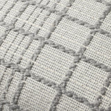 Magnolia Home by Joanna Gaines x Loloi Liv PMH0064 Grey 13'' x 21'' Cover Only White Cliff Studio Throw Pillows