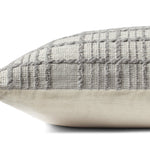 Magnolia Home by Joanna Gaines x Loloi Liv PMH0064 Grey 13'' x 21'' Cover Only White Cliff Studio Throw Pillows