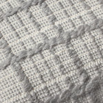 Magnolia Home by Joanna Gaines x Loloi Liv PMH0064 Grey 13'' x 21'' Cover Only White Cliff Studio Throw Pillows