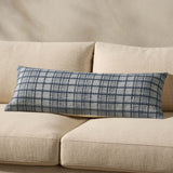 Magnolia Home by Joanna Gaines x Loloi Liv PMH0064 Navy 13'' x 21'' Cover Only White Cliff Studio Throw Pillows