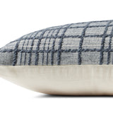 Magnolia Home by Joanna Gaines x Loloi Liv PMH0064 Navy 13'' x 21'' Cover Only White Cliff Studio Throw Pillows