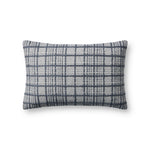 Magnolia Home by Joanna Gaines x Loloi Liv PMH0064 Navy 13'' x 21'' Cover Only White Cliff Studio Throw Pillows