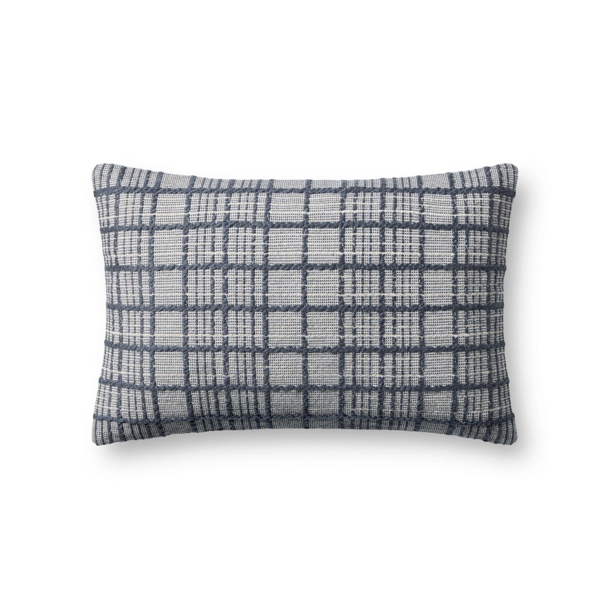Magnolia Home by Joanna Gaines x Loloi Liv PMH0064 Navy 13'' x 21'' Cover Only White Cliff Studio Throw Pillows