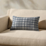 Magnolia Home by Joanna Gaines x Loloi Liv PMH0064 Navy 13'' x 21'' Cover Only White Cliff Studio Throw Pillows