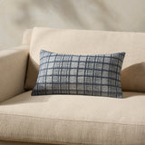 Magnolia Home by Joanna Gaines x Loloi Liv PMH0064 Navy 13'' x 21'' Cover Only White Cliff Studio Throw Pillows