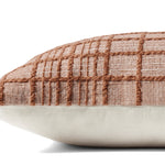 Magnolia Home by Joanna Gaines x Loloi Liv PMH0064 Rust 13'' x 21'' Cover Only White Cliff Studio Throw Pillows