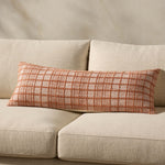 Magnolia Home by Joanna Gaines x Loloi Liv PMH0064 Rust 13'' x 21'' Cover Only White Cliff Studio Throw Pillows