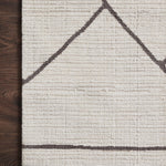 Magnolia Home By Joanna Gaines x Loloi Logan Ivory / Charcoal 18" x 18" Sample Rug White Cliff Studio Area Rugs