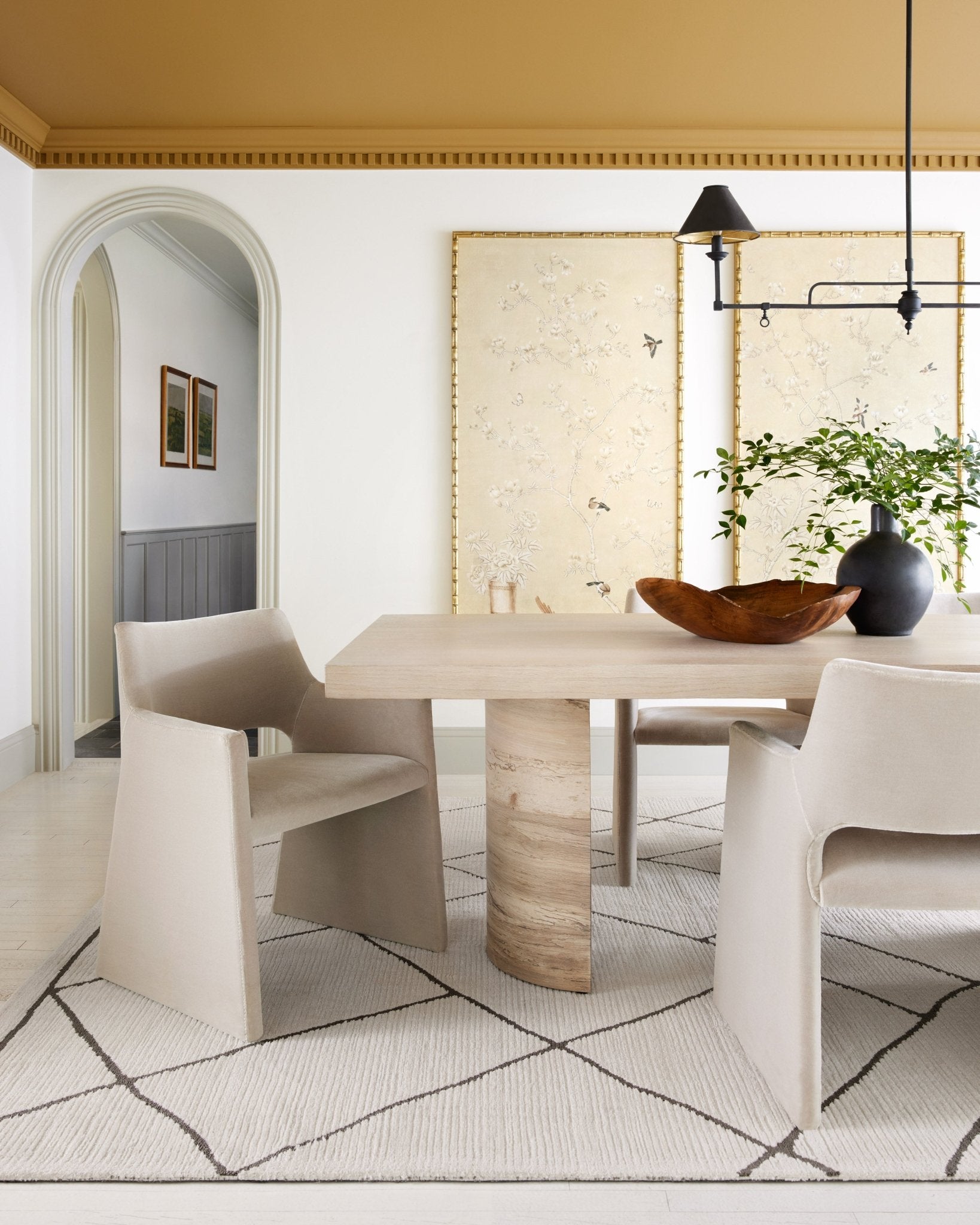 Magnolia Home By Joanna Gaines x Loloi Logan Ivory / Charcoal 18" x 18" Sample Rug White Cliff Studio Area Rugs