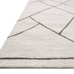 Magnolia Home By Joanna Gaines x Loloi Logan Ivory / Charcoal 18" x 18" Sample Rug White Cliff Studio Area Rugs